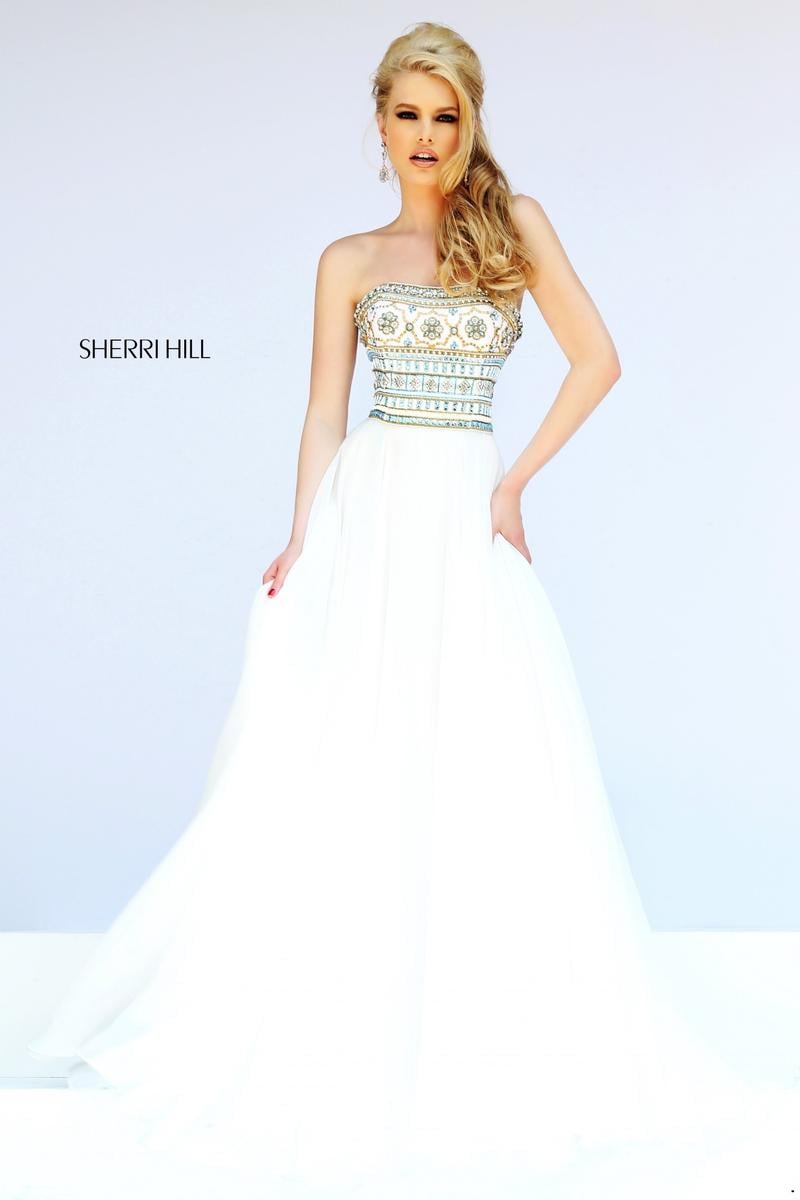 Sherri Hill 11175 Green Prom Dress