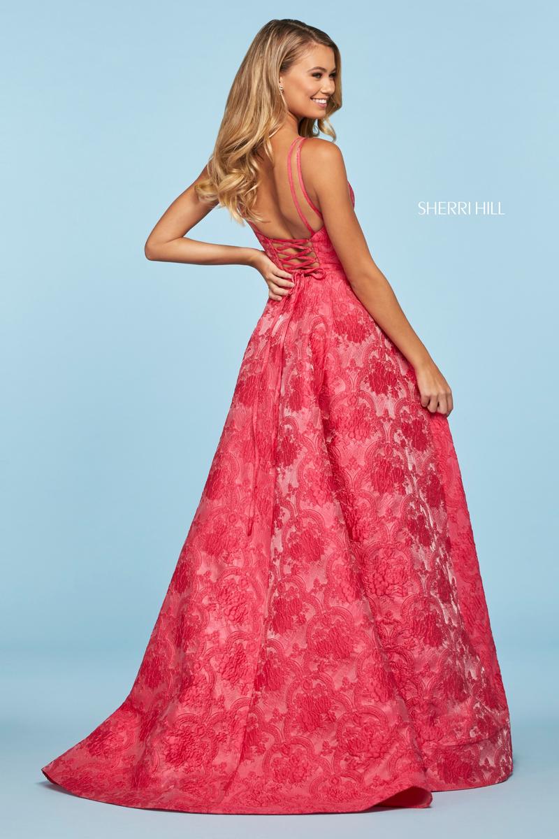 Sherri Hill 53378 Fuchsia Prom Dress
