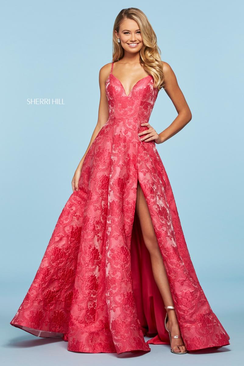 Sherri Hill 53378 Fuchsia Prom Dress