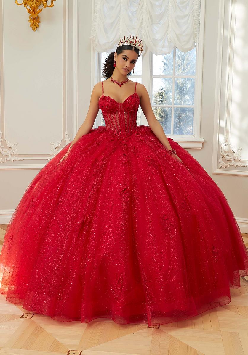 Vizcaya by Morilee 2660206ML Scarlet Ball Gown Quinceañera Dress