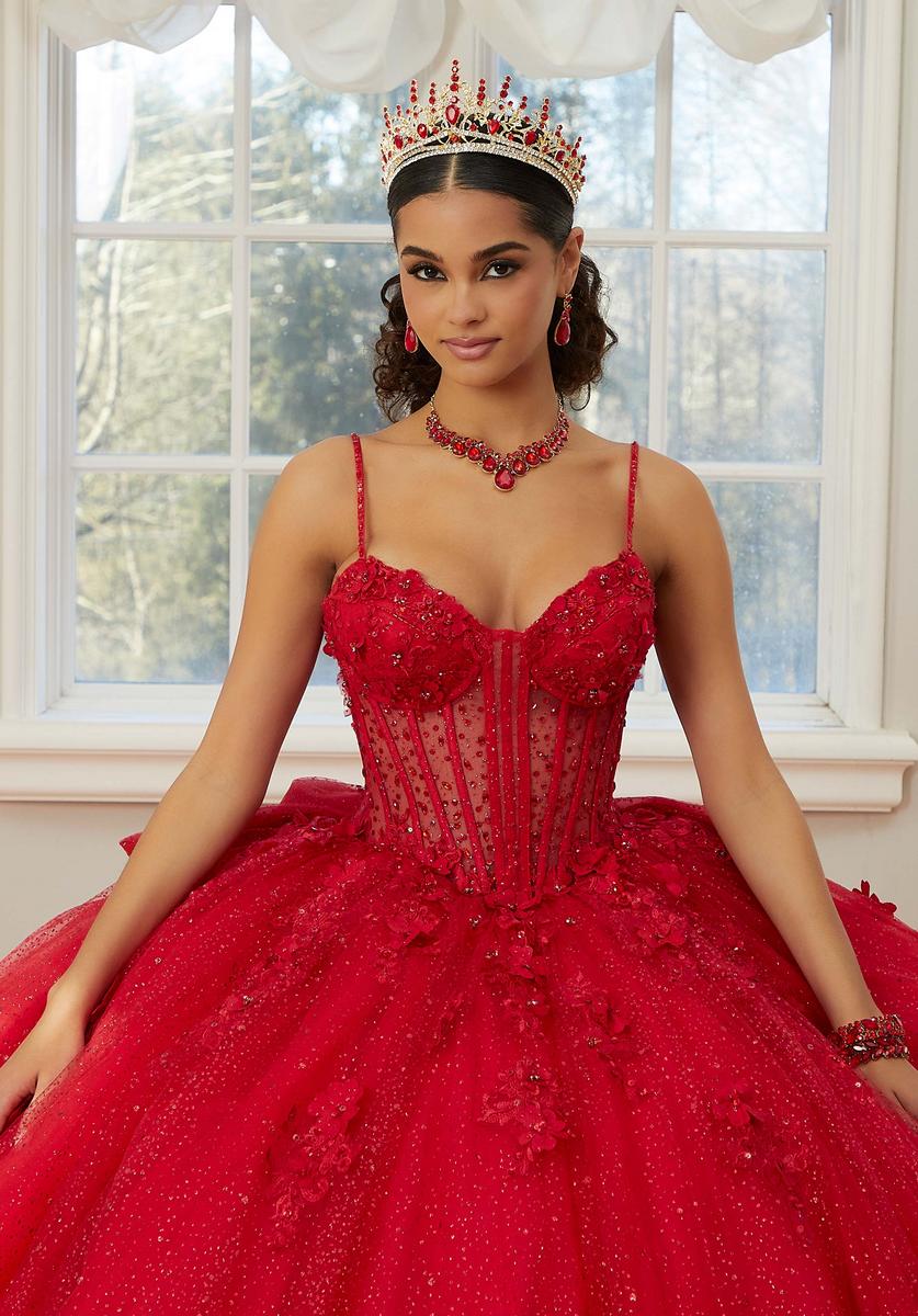 Vizcaya by Morilee 2660206ML Scarlet Ball Gown Quinceañera Dress