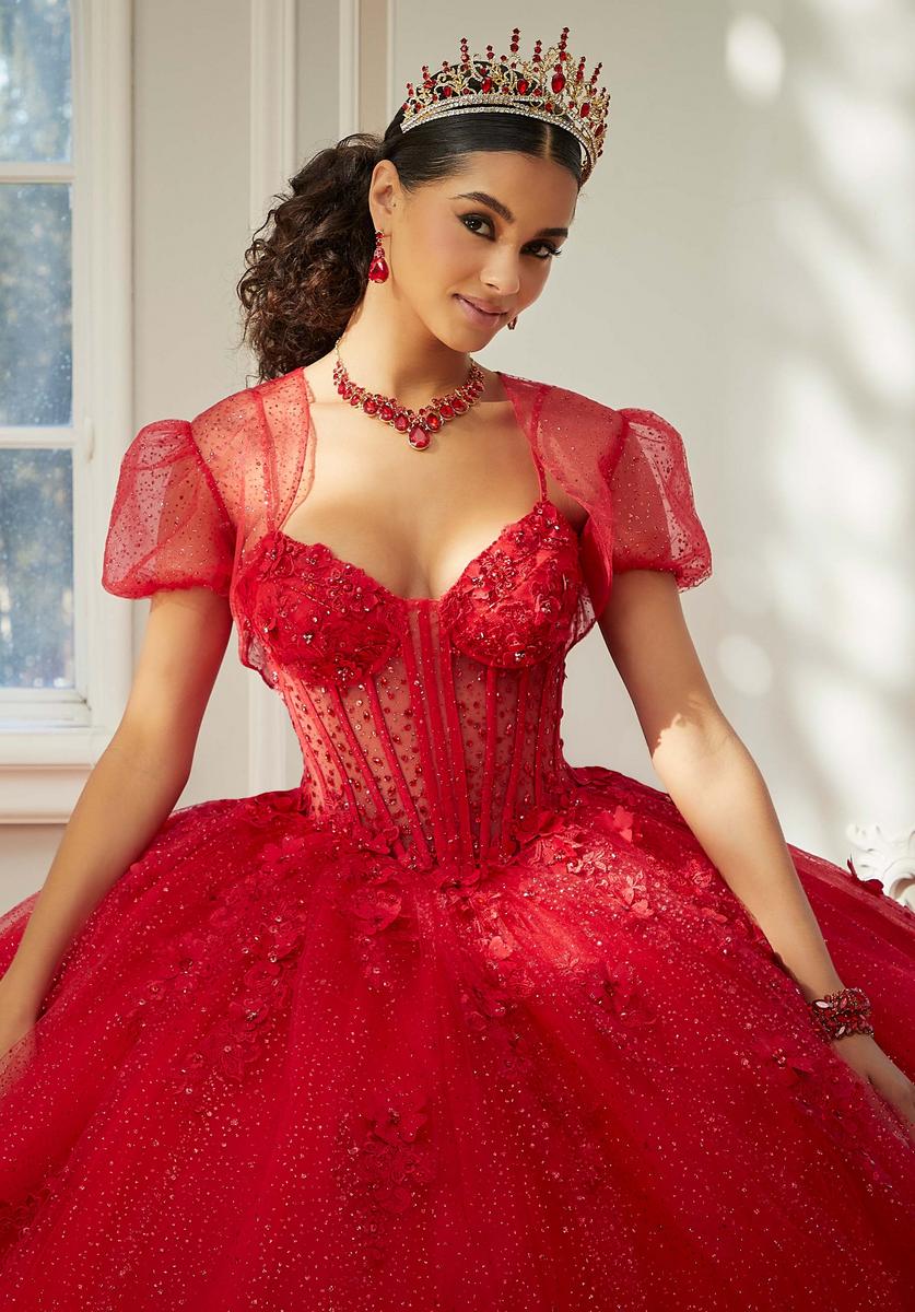 Vizcaya by Morilee 2660206ML Scarlet Ball Gown Quinceañera Dress