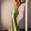 Strapless Long Corset Prom Dress: Ladivine CD736