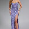 46714_LILAC_003-1.jpg Strapless Gown with Sequin Embellishments