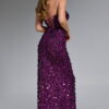 Strapless Gown with Sequin Embellishments
