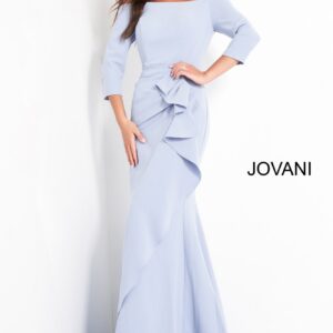 Jovani 00446 Off the Shoulder Ruched Dress