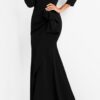 Jovani 00446 Light Blue Sheath Off the Shoulder Evening Dress