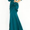 Jovani 00446 Light Blue Sheath Off the Shoulder Evening Dress