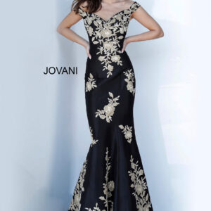 Off the Shoulder Embellished Mother of the Bride Dress 00635