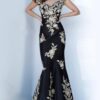 00635-black-mermaid.jpg Off the Shoulder Embellished Mother of the Bride Dress 00635