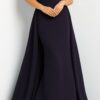 07443-navy.jpg Jovani 07443 Light Blue Off the Shoulder Ruched Bodice Dress