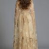 Strapless Gown with Beaded Sheer Cape 39214