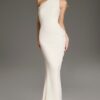 Classic Green One-Shoulder Mermaid Dress 40301