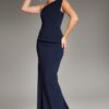 Classic Green One-Shoulder Mermaid Dress 40301