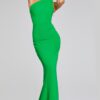 Classic Green One-Shoulder Mermaid Dress 40301