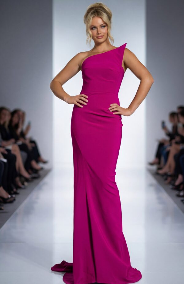 Classic Green One-Shoulder Mermaid Dress 40301