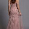 Off Shoulder Floral Lace Mermaid Evening Gown 43405