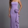 44503-1.jpg Strapless Fitted Gown with Rosette and Side Ruffle 44503