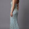 45783-blue-2.jpg Beaded Sheer Gown With Sweetheart Neckline 45783