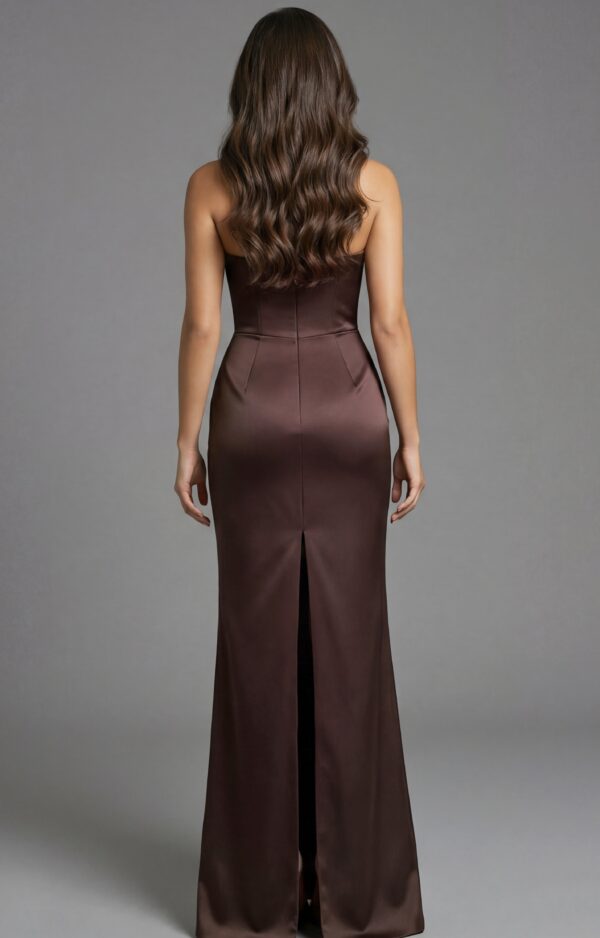 45945-2.jpg One Shoulder Draped Satin Gown 45945