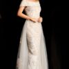 Embellished Gown With Sheer Overskirt 46034