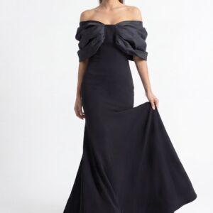 47657-2.jpg Black Off Shoulder Mermaid Dress 47657