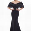 Black Off Shoulder Mermaid Dress 47657