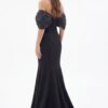 Black Off Shoulder Mermaid Dress 47657