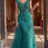 48413-9-1.jpg Beaded V Neck Sheath Gown 48413