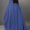 Beaded Cape Sleeves A Line Dress 49742