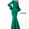 Jovani 59993 Scuba Off the Shoulder Bell Sleeves Mother of the Bride Dress