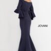 Jovani 59993 Scuba Off the Shoulder Bell Sleeves Mother of the Bride Dress
