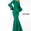 Jovani 59993 Scuba Off the Shoulder Bell Sleeves Mother of the Bride Dress