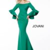 Jovani 59993 Scuba Off the Shoulder Bell Sleeves Mother of the Bride Dress